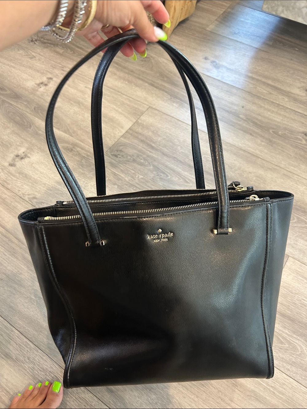 KATE SPADE | Patterson Drive Kona Tote Black Work Laptop Bag Briefcase | Large - Picture 14 of 14